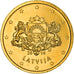 Letonia, 50 Centimes, large coat of arms of the Republic, 2014, golden, SC