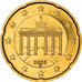 Germania, 20 Euro Cent, The Brandenburg Gate, 2003, golden, SPL, Nordic gold