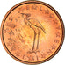 Eslovenia, 1 Cent, A stork, 2007, SC+, Cobre chapado en acero