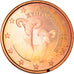 Cipro, 5 Euro Cent, Two mouflons, 2008, SPL+, Acciaio placcato rame