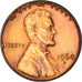 Monnaie, États-Unis, Lincoln Cent, Cent, 1964, U.S. Mint, Denver, SUP, Laiton