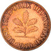 Moneta, Niemcy - RFN, Pfennig, 1950, Berlin, EF(40-45), Miedź platerowana