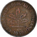 Moneda, ALEMANIA - REPÚBLICA FEDERAL, Pfennig, 1950, Munich, BC+, Cobre chapado