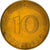 Münze, Bundesrepublik Deutschland, 10 Pfennig, 1971, Karlsruhe, SS+, Brass Clad