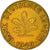 Moneda, ALEMANIA - REPÚBLICA FEDERAL, 10 Pfennig, 1949, Stuttgart, MBC+, Latón