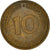 Münze, Bundesrepublik Deutschland, 10 Pfennig, 1981, Karlsruhe, SS, Brass Clad