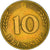 Munten, Federale Duitse Republiek, 10 Pfennig, 1950, Stuttgart, ZF, Brass Clad