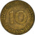 Münze, Bundesrepublik Deutschland, 10 Pfennig, 1971, Stuttgart, SS, Brass Clad