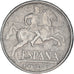 Moneta, Hiszpania, 10 Centimos, 1945, VF(30-35), Aluminium, KM:766