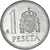 Munten, Spanje, Juan Carlos I, Peseta, 1987, PR, Aluminium, KM:821