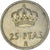 Munten, Spanje, Juan Carlos I, 25 Pesetas, 1982, ZF, Cupro-nikkel, KM:824