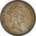 Coin, Great Britain, Elizabeth II, 2 Pence, 1988, EF(40-45), Bronze, KM:936