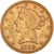 Munten, Verenigde Staten, Coronet Head, $5, Half Eagle, 1880, U.S. Mint