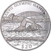 Moneda, Liberia, Olympic Games, 20 Dollars, 2000, Swimmer, SC, Plata