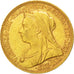 GREAT BRITAIN, Sovereign, 1896, KM #785, AU(50-53), Gold, 7.95