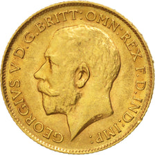 Grande-Bretagne, George V, 1/2 Souverain, 1914, KM 819