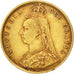 Gran Bretagna, Victoria, 1/2 Sovereign, 1892, BB+, Oro, KM:766