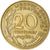 Moeda, França, Marianne, 20 Centimes, 1963, Paris, VF(30-35), Alumínio-Bronze