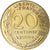Moneta, Francja, Marianne, 20 Centimes, 2000, Paris, AU(50-53), Aluminium-Brąz