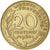 Moeda, França, Marianne, 20 Centimes, 1964, Paris, EF(40-45), Alumínio-Bronze