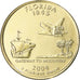 Munten, Verenigde Staten, Florida, Quarter, 2004, U.S. Mint, Denver, golden