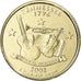 Moneta, USA, Tennessee, Quarter, 2002, U.S. Mint, Philadelphia, golden, MS(63)