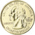 Monnaie, États-Unis, Virginia, Quarter, 2000, U.S. Mint, Philadelphie, golden
