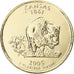 Moneta, Stati Uniti, Kansas, Quarter, 2005, U.S. Mint, Philadelphia, golden