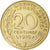 Moneda, Francia, Marianne, 20 Centimes, 1976, Paris, BC+, Aluminio - bronce