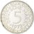 Monnaie, République fédérale allemande, 5 Mark, 1972, Hambourg, SUP, Argent