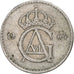 Moneta, Szwecja, Gustaf VI, 25 Öre, 1964, EF(40-45), Miedź-Nikiel, KM:836
