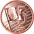 Cipro, medaglia, 5 C, Essai-Trial, 2003, Exonumia, SPL-, Acciaio placcato rame