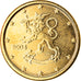 Finlandia, Euro Cent, 2004, Vantaa, gold-plated coin, MS(64), Miedź platerowana