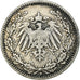 Moeda, ALEMANHA - IMPÉRIO, 1/2 Mark, 1905, Munich, AU(50-53), Prata, KM:17