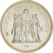 Moneta, Francja, Hercule, 50 Francs, 1976, Paris, Iridescent toning, MS(60-62)