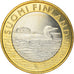 Finland, 5 Euro, Le Plongeon huard en Savonie, 2014, MS(63), Bi-Metallic