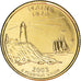 Moneta, Stati Uniti, Maine, Quarter, 2003, U.S. Mint, golden, FDC, Rame