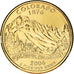 Moneda, Estados Unidos, Colorado, Quarter, 2006, U.S. Mint, golden, FDC, Cobre -