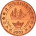 Moneda, Suecia, 5 Cents, 2003, Proof, FDC, Cobre