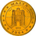 Moneda, Malta, Fantasy euro patterns, 10 Cents, 2004, Proof, FDC, Latón
