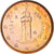 San Marino, Euro Cent, 2006, Rome, EBC+, Cobre chapado en acero, KM:440