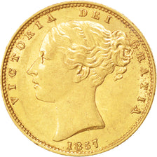 Gran Bretagna, Victoria, Sovereign, 1857, SPL-, Oro, KM:736.1