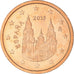 Spanien, 2 Euro Cent, 2015, UNZ+, Copper Plated Steel