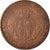 Moneda, España, Isabel II, 5 Centimos, 1868, Barcelona, BC, Cobre, KM:635.1