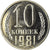 Monnaie, Russie, 10 Kopeks, 1981, FDC, Cuivre-Nickel-Zinc (Maillechort), KM:130