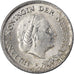 Moneta, Holandia, Juliana, 10 Cents, 1961, VF(30-35), Nikiel, KM:182