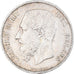 Moneda, Bélgica, Leopold II, 5 Francs, 5 Frank, 1870, MBC, Plata, KM:24