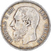 Moneda, Bélgica, Leopold II, 5 Francs, 5 Frank, 1868, BC+, Plata, KM:24