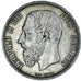 Munten, België, Leopold II, 5 Francs, 5 Frank, 1875, ZF, Zilver, KM:24