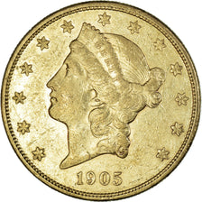Moneta, Stati Uniti, Liberty Head, $20, Double Eagle, 1905, U.S. Mint, San